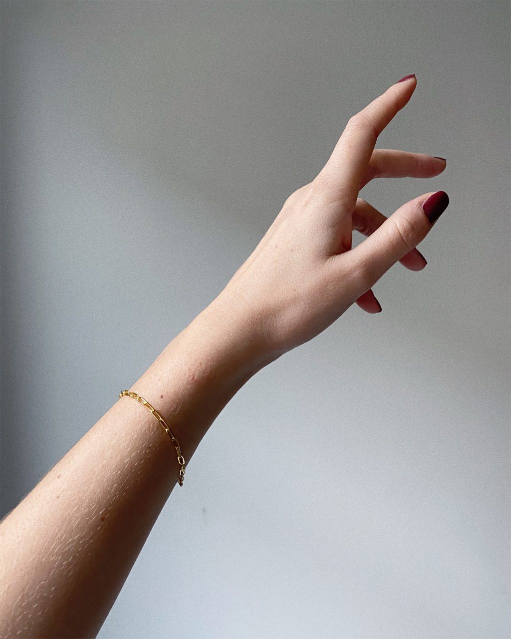 18k gold vermeil modern chain bracelet