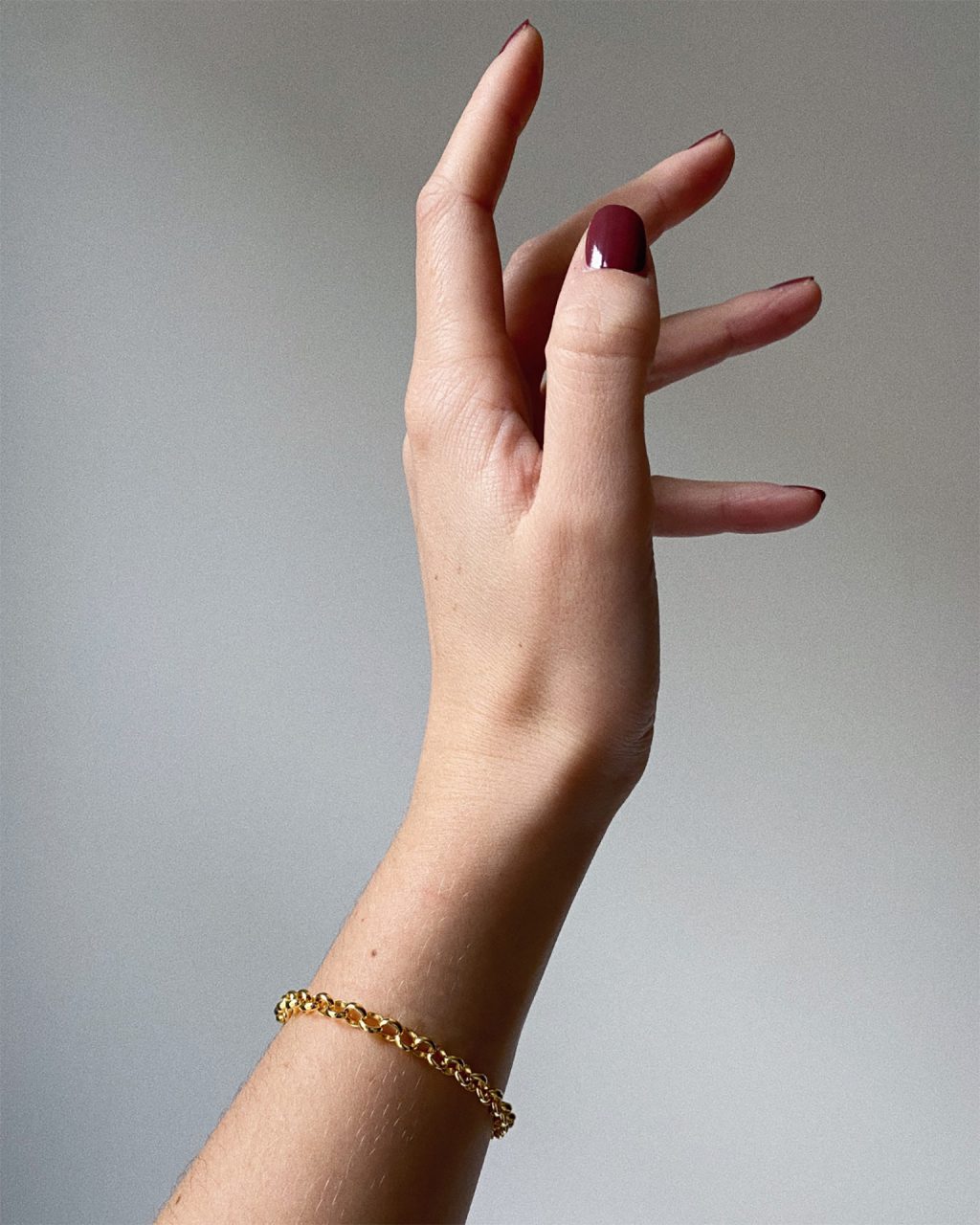 Rollo chain bracelet in 18k gold vermeil