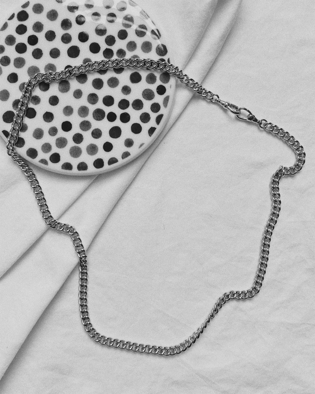 curb chain necklace in 100% certified recycled sterling silver